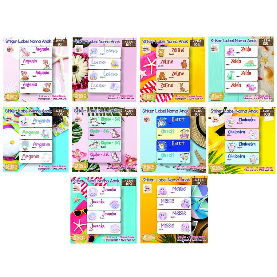 

Sticker anak lucu waterproof (Sticker binatang, Stiker Unicorn)