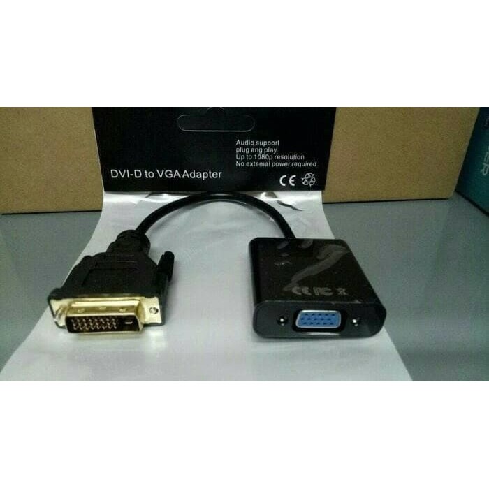 Active Adapter Dvi D 24+1 Dual Link Male To Vga Female