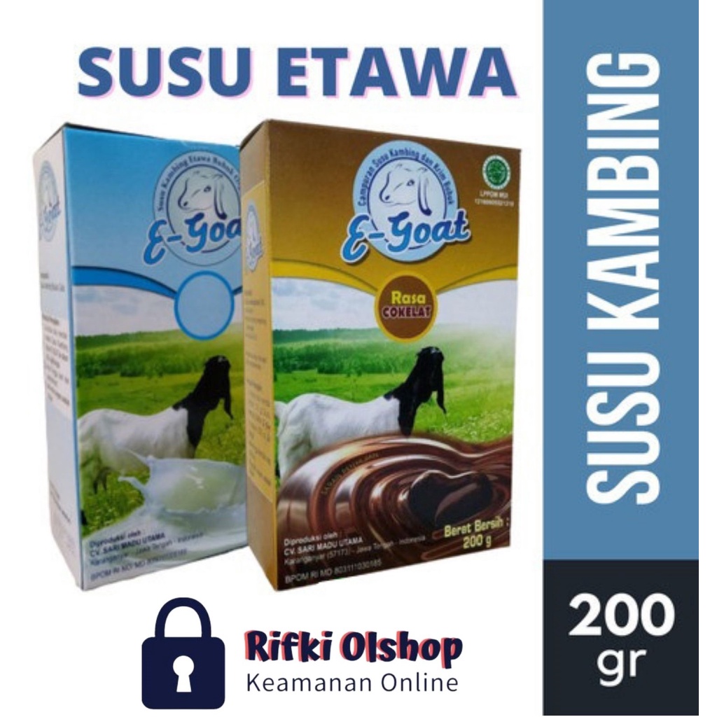 

SUSU KAMBING EGOAT SUSU KAMBING ETAWA BUBUK E-GOAT