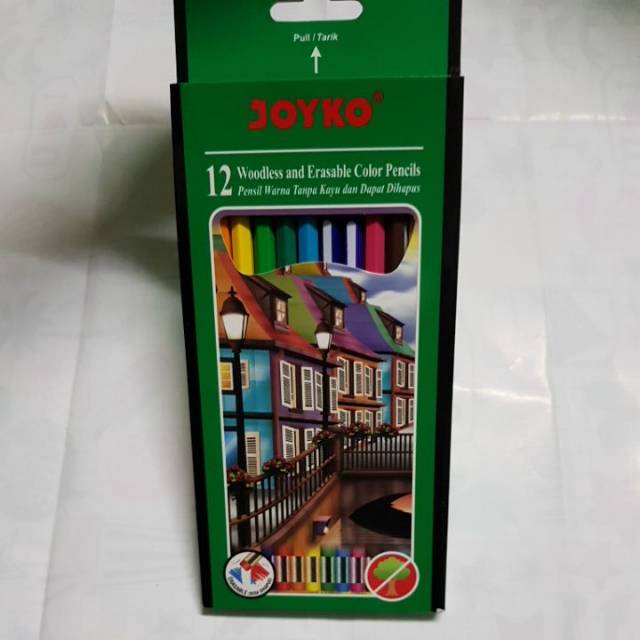 

Pensil warna 12 color bisa dihapus