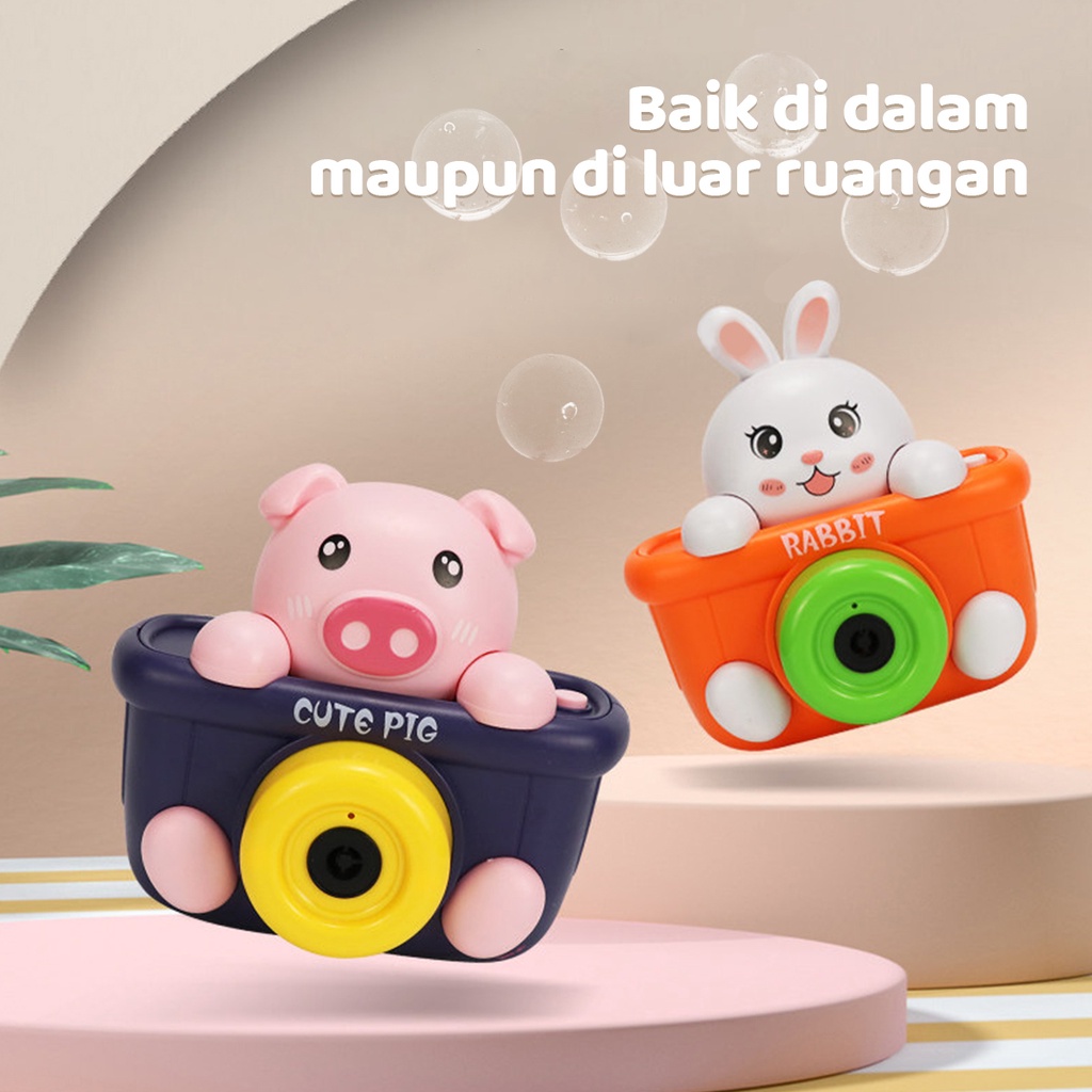 BLINGO Mainan Bayi Bubble Elektrik Kamera Bubble Lampu Dan Musik Mainan Anak