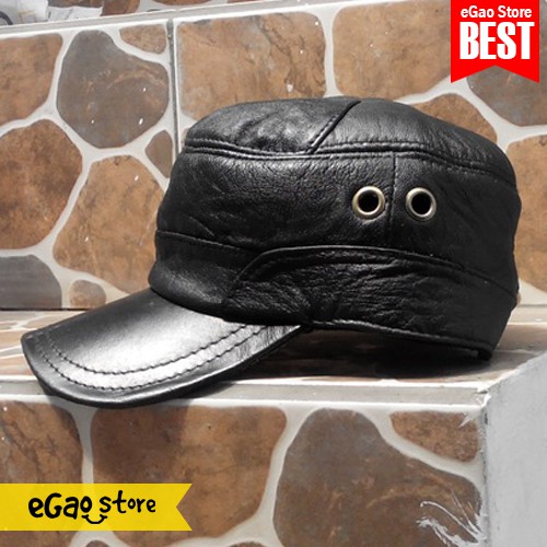 Topi Komando Kulit Asli