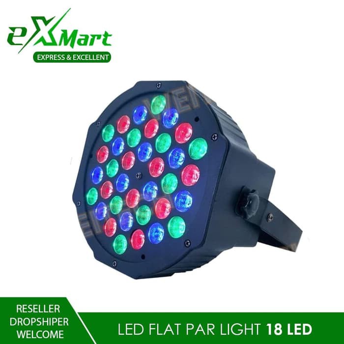 Jual Lampu Sorot Pangung Rgb Led Flat Par Light Warna Warni Full