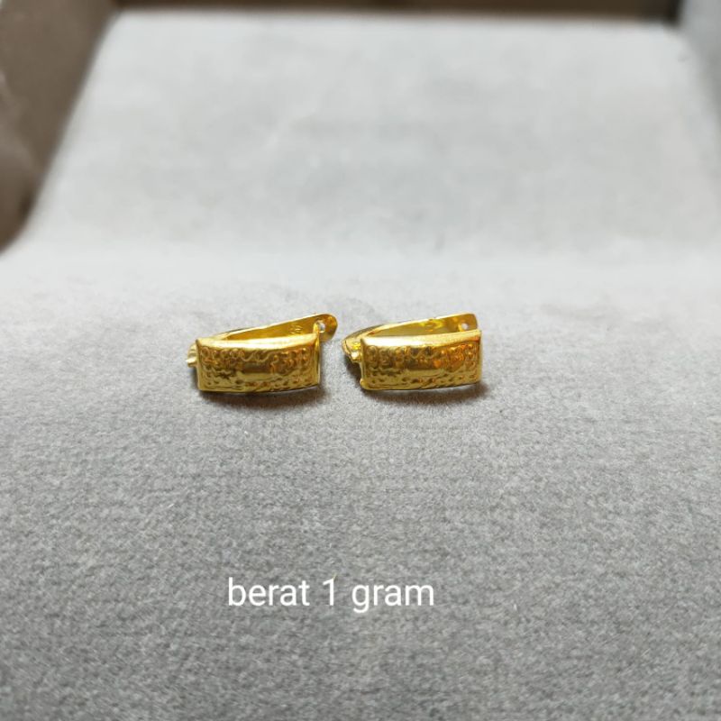 Anting Jepit Emas Muda Dewasa 1 Gram