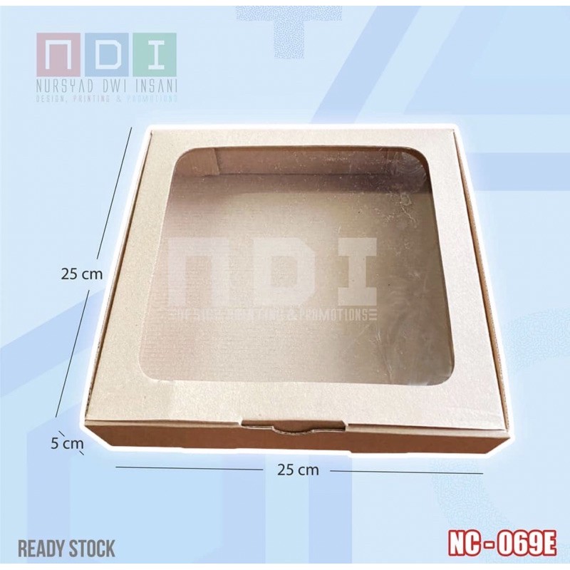 

DUS BOX CORRUGATED + MIKA 1 PAk (ISI 20 pcs) Uk. 25x25x5cm