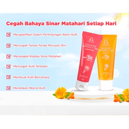 Madame Gie Madame Protect Me Sunscreen SPF 30 / Tinted SPF 50 | with Calendula