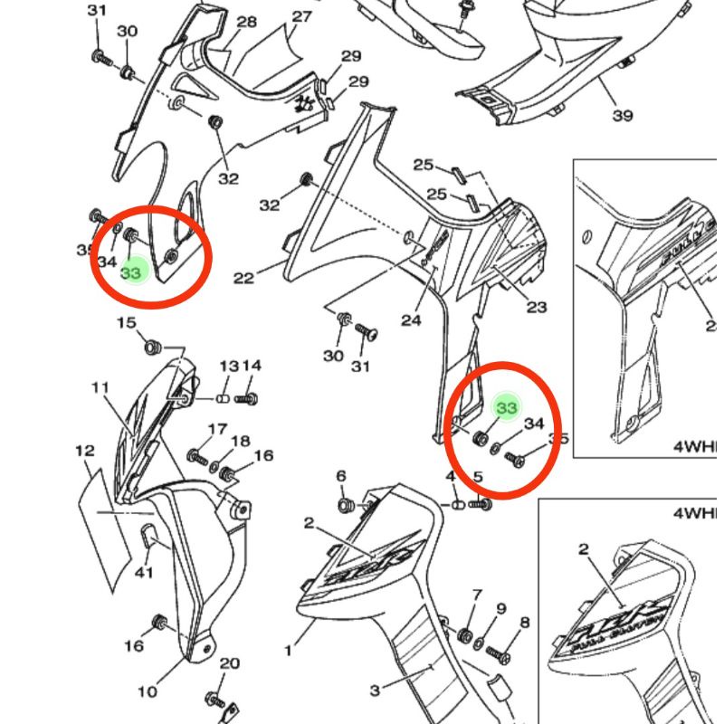 KARET GROMET COVER TUTUP AKI ATAU SAYAP DALAM F1ZR FIZ R FIZR ORIGINAL