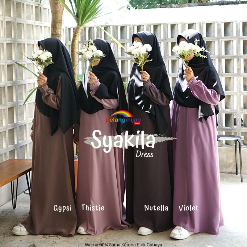 Gamis Syakila Pelangi Hijab
