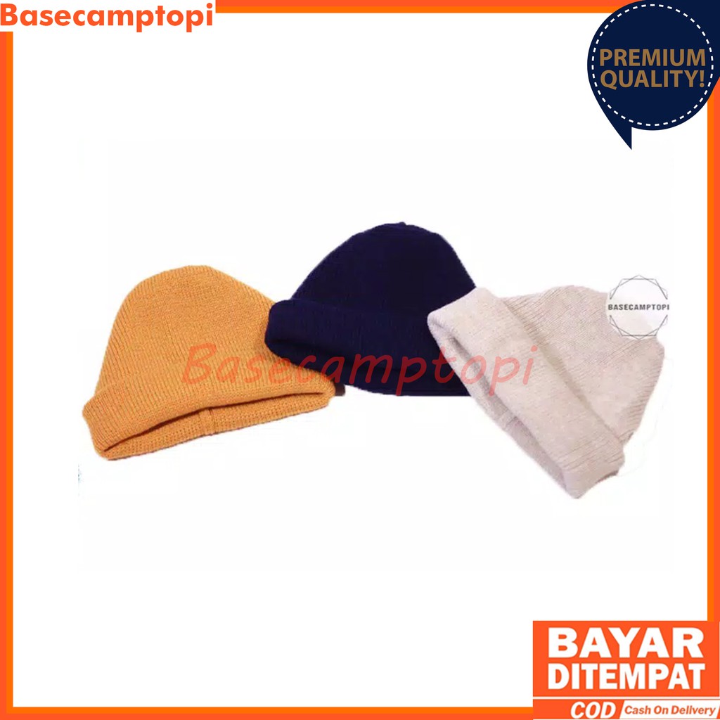 Topi Kupluk Beanie Hat Polos Pria Wanita Murah