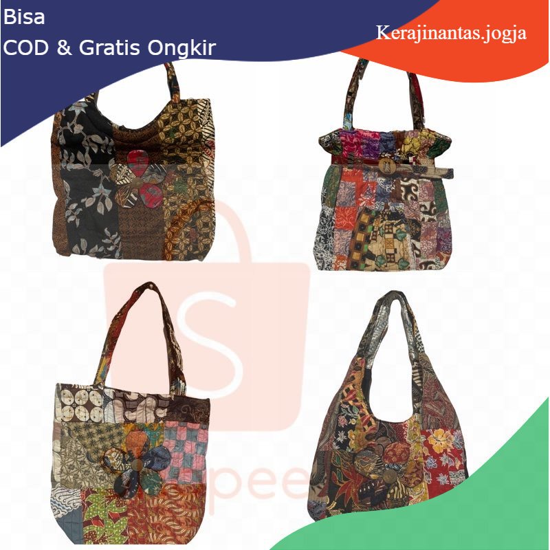 Tas batik perca/tas oleh2 khas Jogja