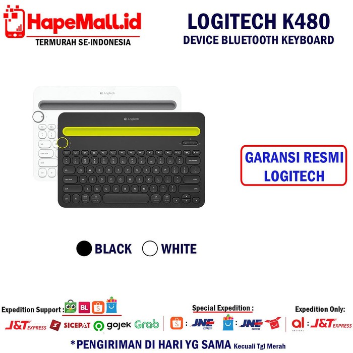 LOGITECH K480 DEVICE BLUETOOTH KEYBOARD GARANSI RESMI LOGITECH - Mix