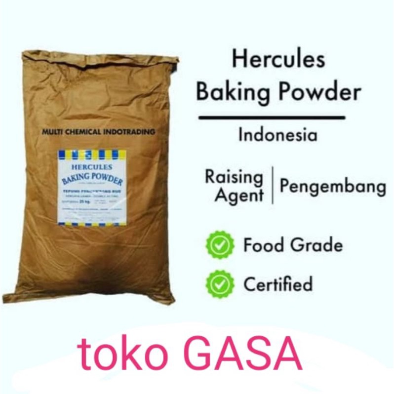 

Baking Powder Hercules repack 250gr Double Acting Termurah