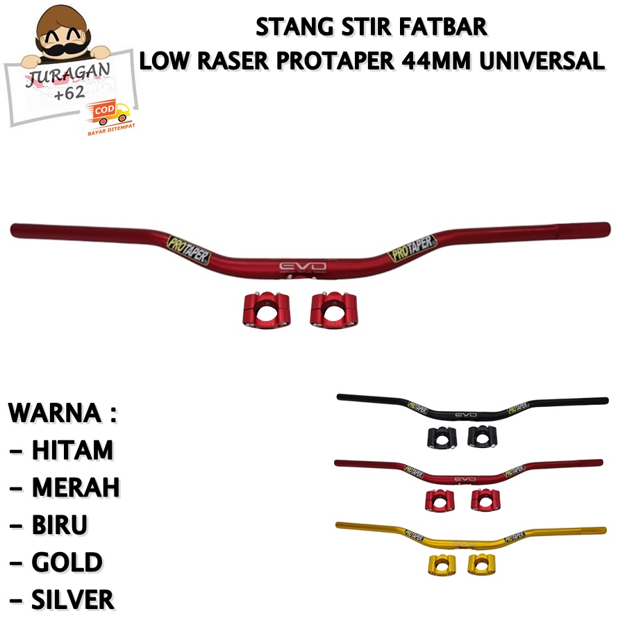 STANG STIR FATBAR LOW RAISER EVO MOTOR TRAIL MOTORCROSS 4MM