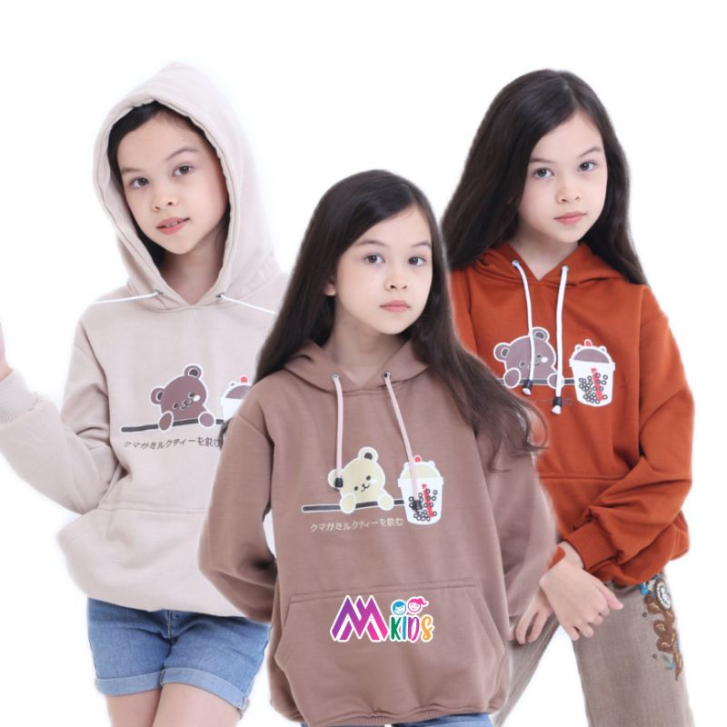 Sweater Hoodie Anak Perempuan Sweater Hoodie Boba Sweater anak Perempuan