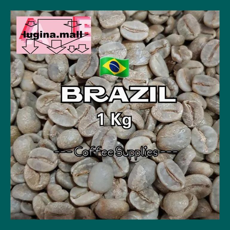 

Koptlu50G Arabica Brazil Natural 17/18 Coffee Green Bean Biji Kopi Mentah Import Lud5Sc