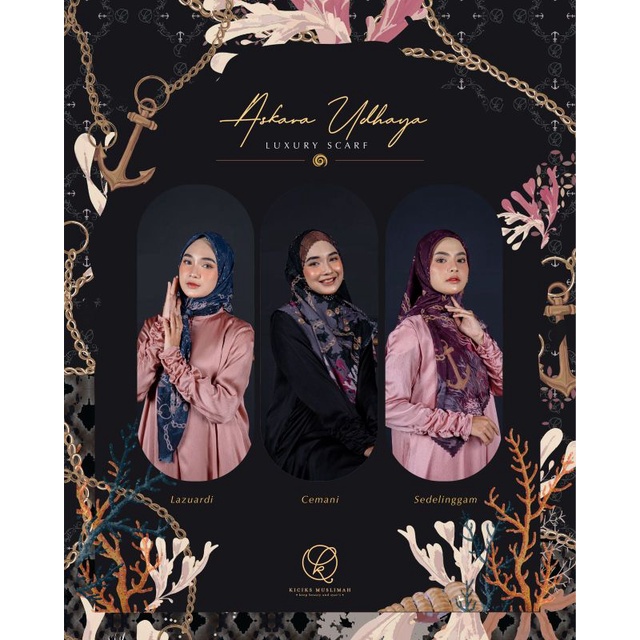 Lefa Dress dan Scraf Askara Udhaya