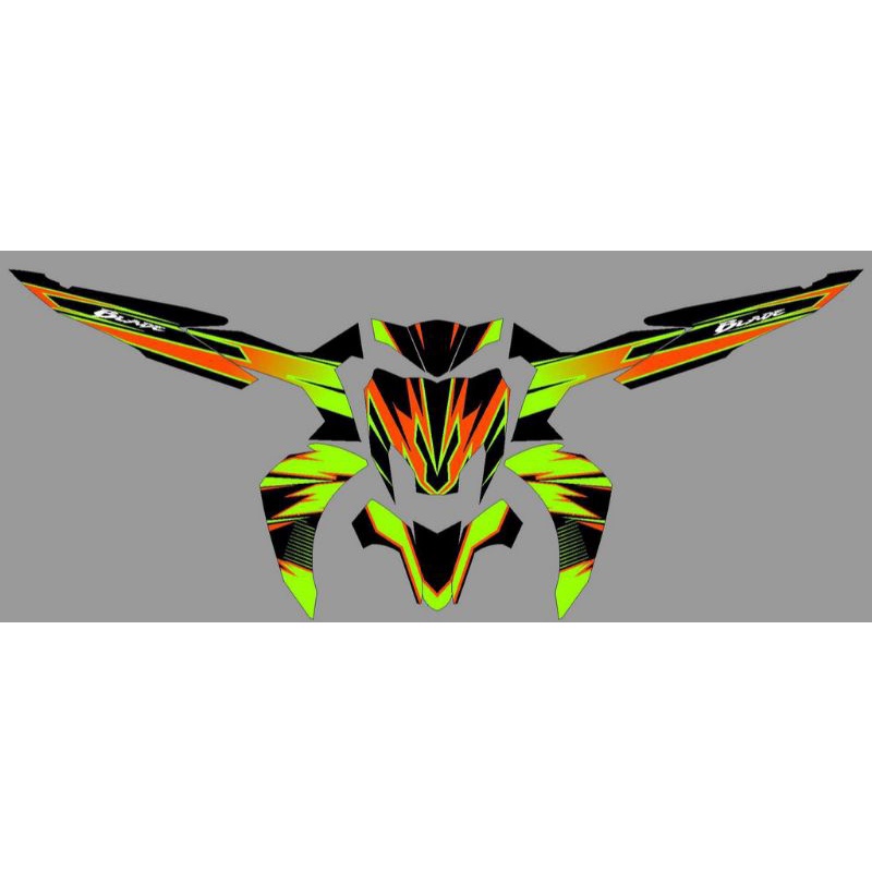 Decal Sticker Honda Blade 125 Fi Full Body
