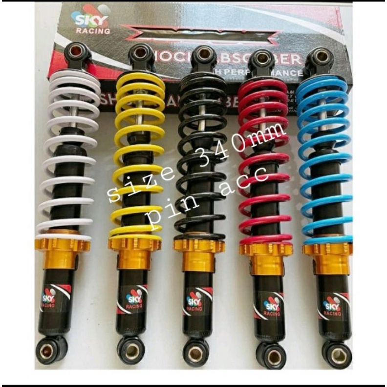 Shockbreaker Atau Shockbreker Variasi Belakang Motor Ukuran 340mm Bebek Series 811 harga 1set