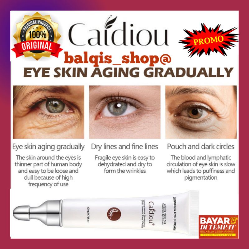 CAIDIOU EYE CREAM GINGSENG UNTUK KANTUNG MATA