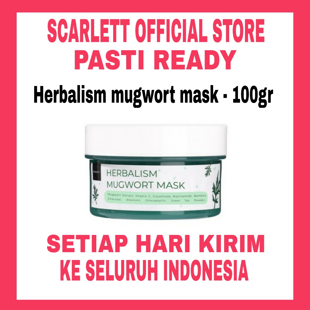 SCARLETT Whitening HERBALISM MUGWORT MASK