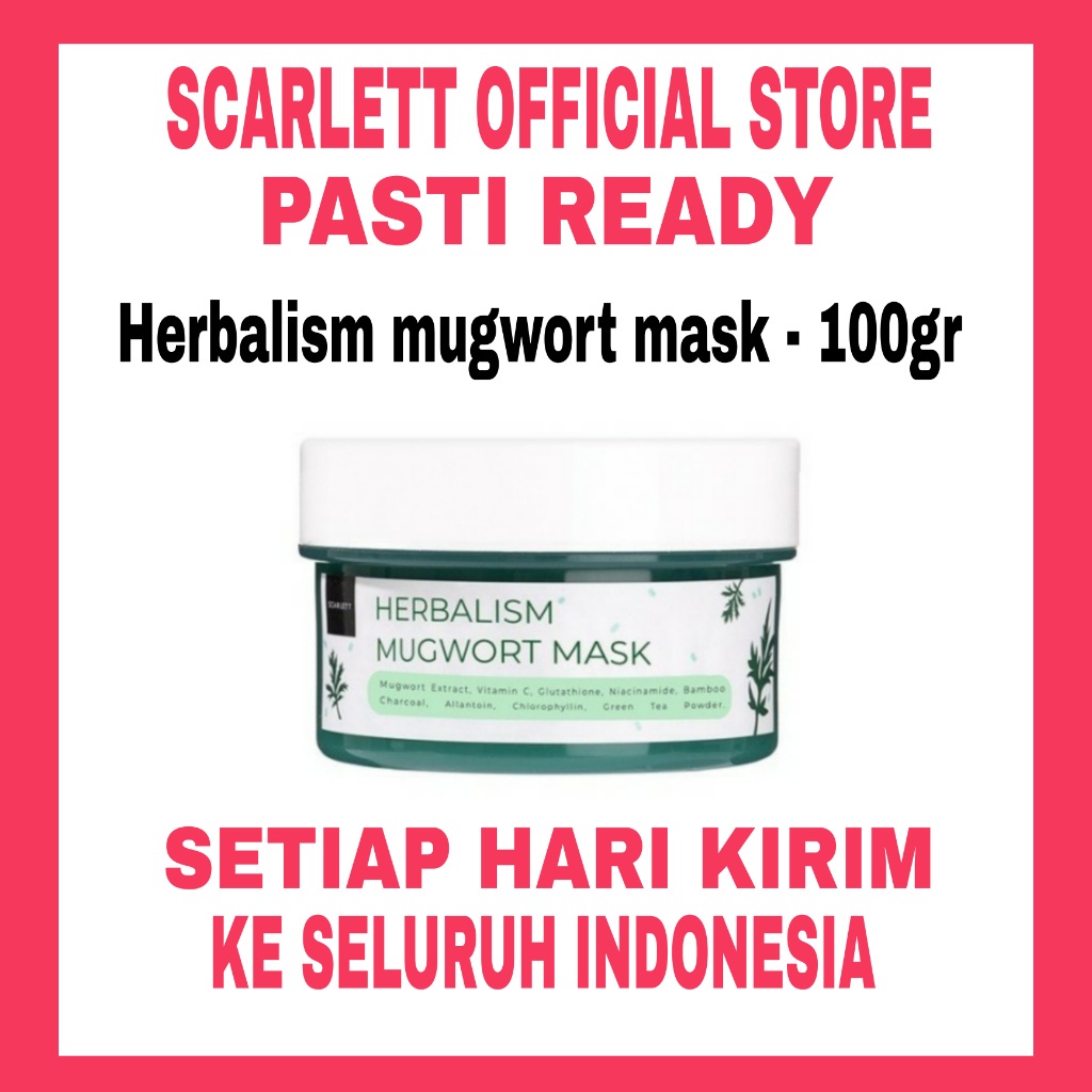 SCARLETT Whitening HERBALISM MUGWORT MASK