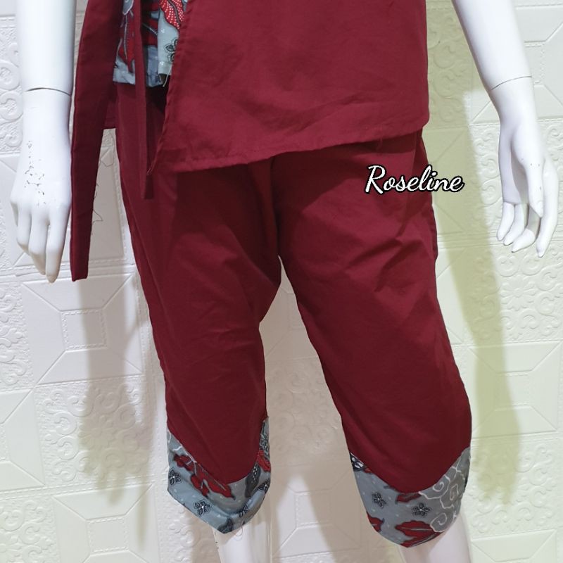 Setelan Batik Wanita Maroon