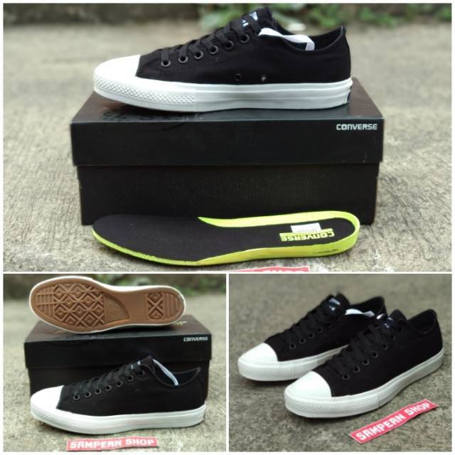 Sepatu Converse ALL STAR Ct 2 Chuck Taylor 2 Black White Hitam Putih  Original Premium Import BNIB | Shopee Indonesia