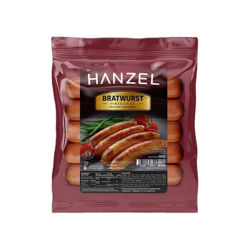 HANZEL Sosis Bratwurst Original 360 Gram