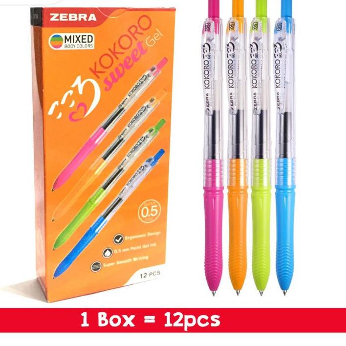 

Banyak Peminat ⁂ Pulpen Zebra Sweet Gel Kokoro 0.5mm ( 12 pcs )+