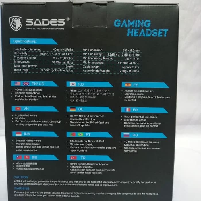 Sades Gpower Headset Gaming SA-708