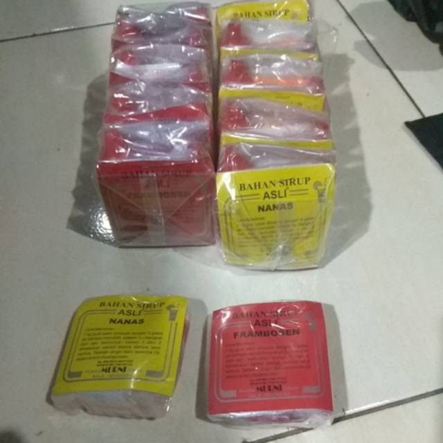 

Bahan Syrup Rasa Nanas dan frambozen
