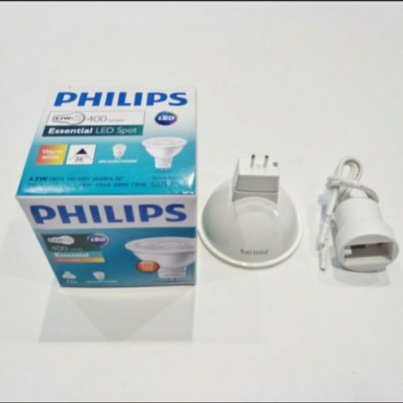 PHILIPS LED MR16 ESSENTIAL 3W dan 4,5w 220V 36D