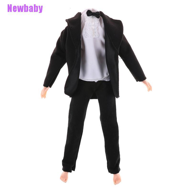 (Newbaby) 1 set Tuxedo Formal Aksen Pita Warna Hitam Untuk Pernikahan