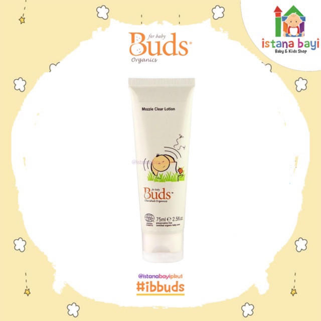 Buds Mozzie clear lotion cherished 75 ml/Buds Orgnanics anti nyamuk anak