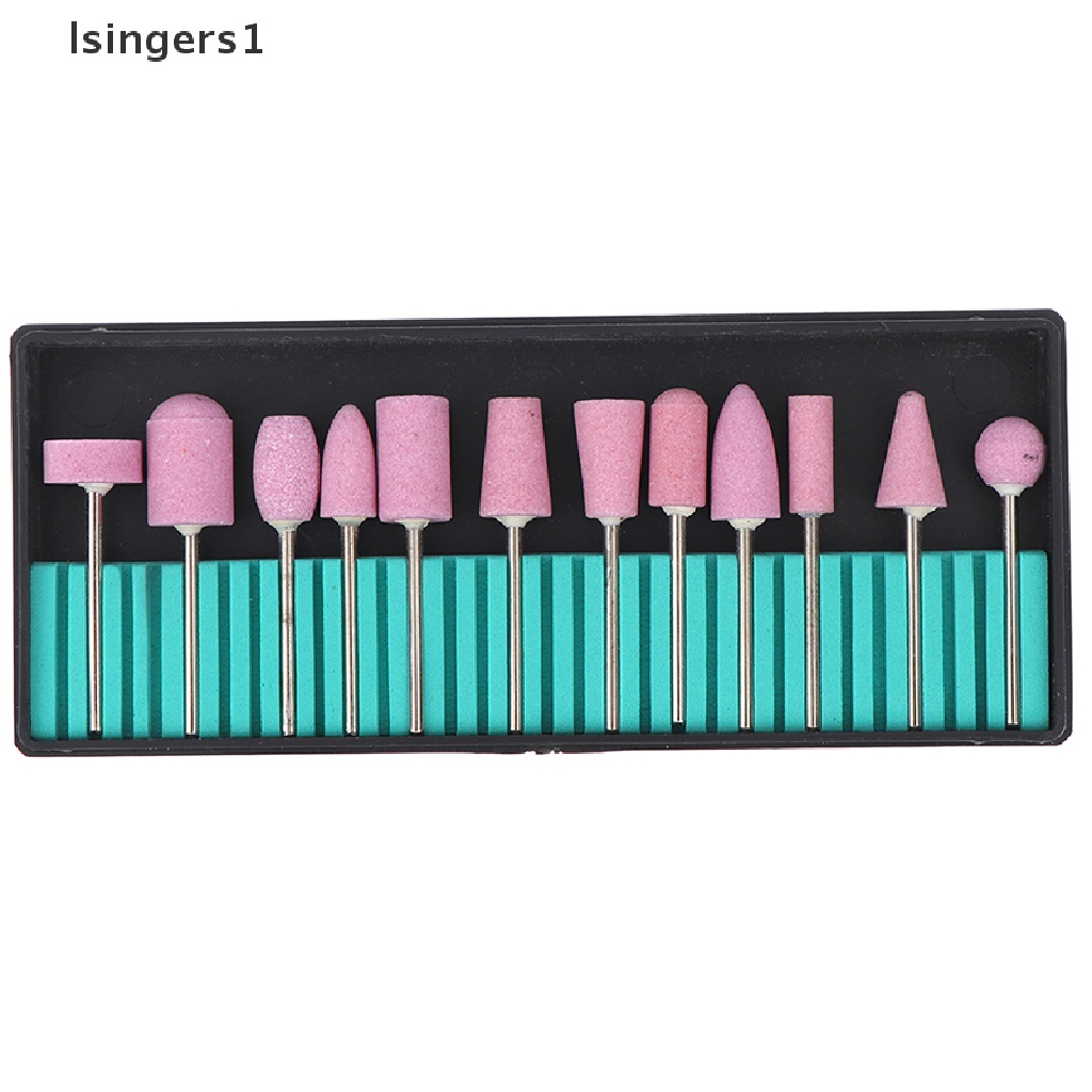 (lsingers1) 12pcs Mata Bor Kikir Kuku Ukuran 2.35 mm Untuk nail art