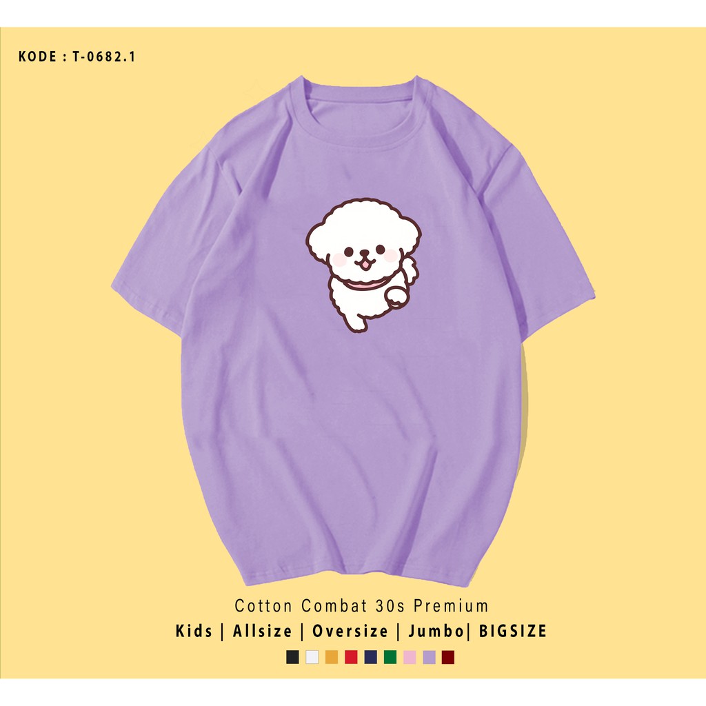 T-SHRIT / KAOS UNISEX / SHIRO EDITION / DOG LOVERS / BAHAN COMBED 30S / ADEM DAN HALUS