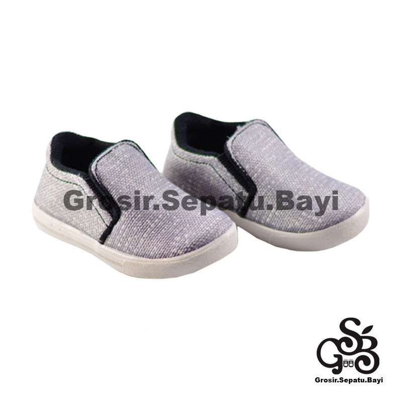 sepatu anak laki laki perempuan slip on variasi kanvas full murah