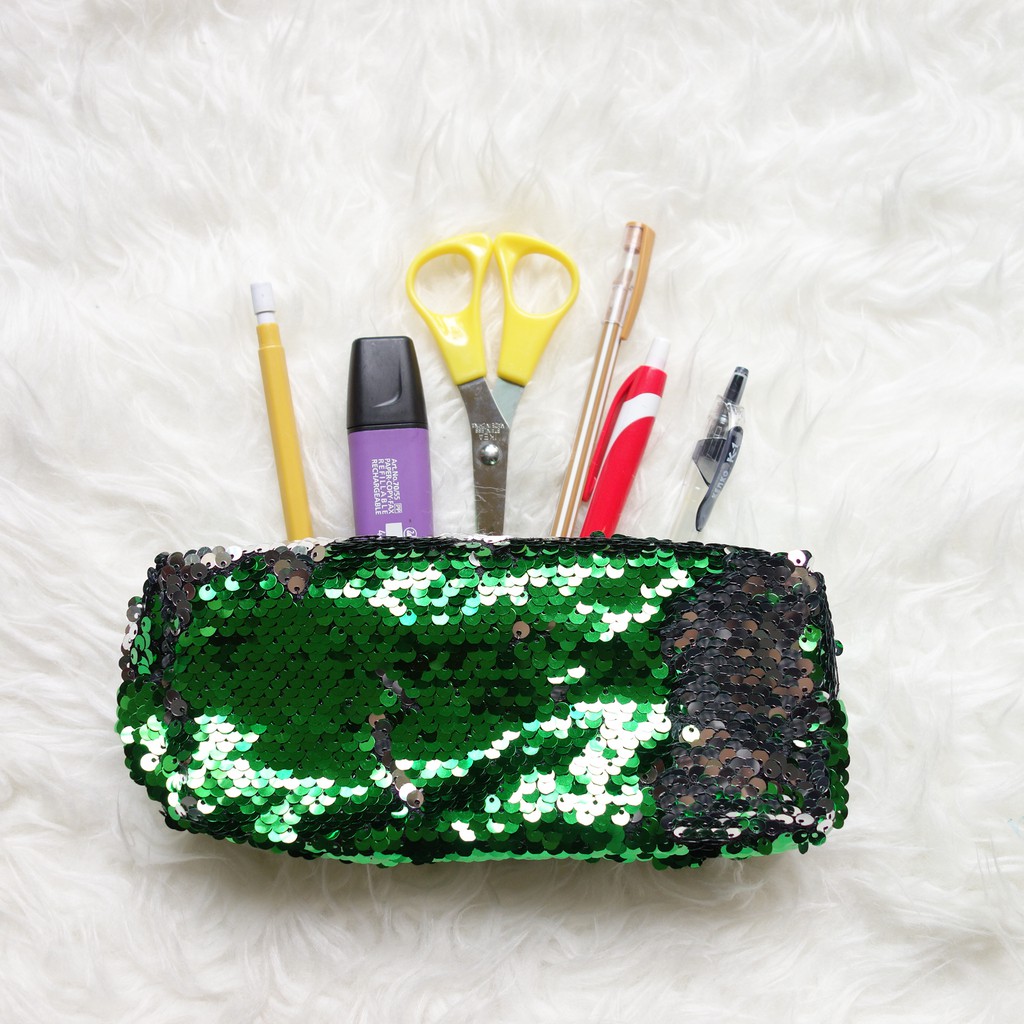 Skoola Tempat Pensil Sequin Manik BD007 Pencil Case