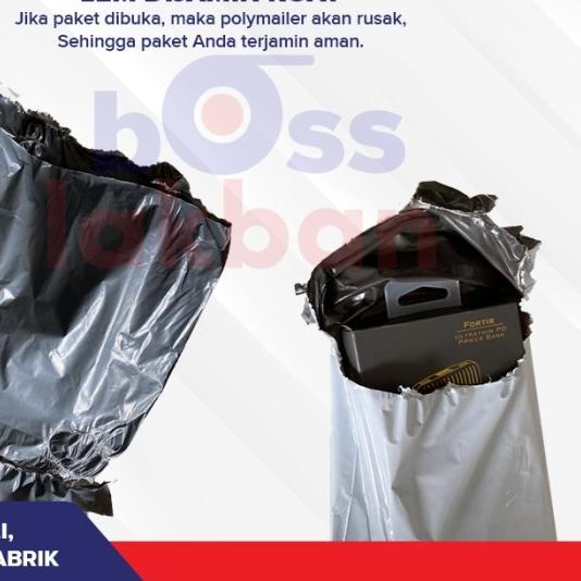 

Polymailer / Poly Mailer / Plastik Packing uk 25 x 35 cm dengan Lem - Hitam