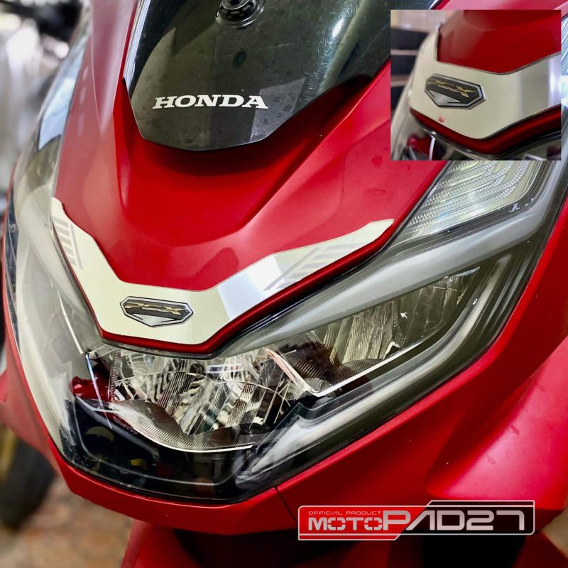 Motopad27 Garnish PCX 160 Alis Lampu Garnis Tameng Headlamp Honda All New Pcx 160 2021 2022