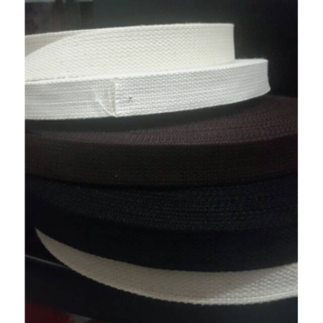 Webbing katun tali tas 2cm 2.5cm 3cm 3.8cm per meter