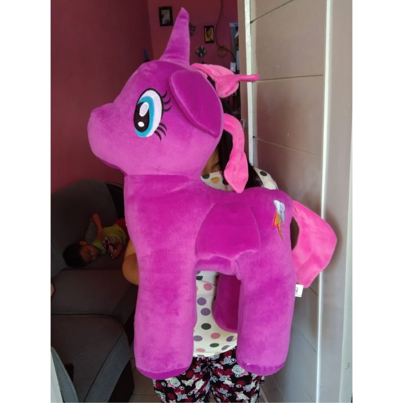 BONEKA UNICORN KUDA PONI JUMBO UNGU