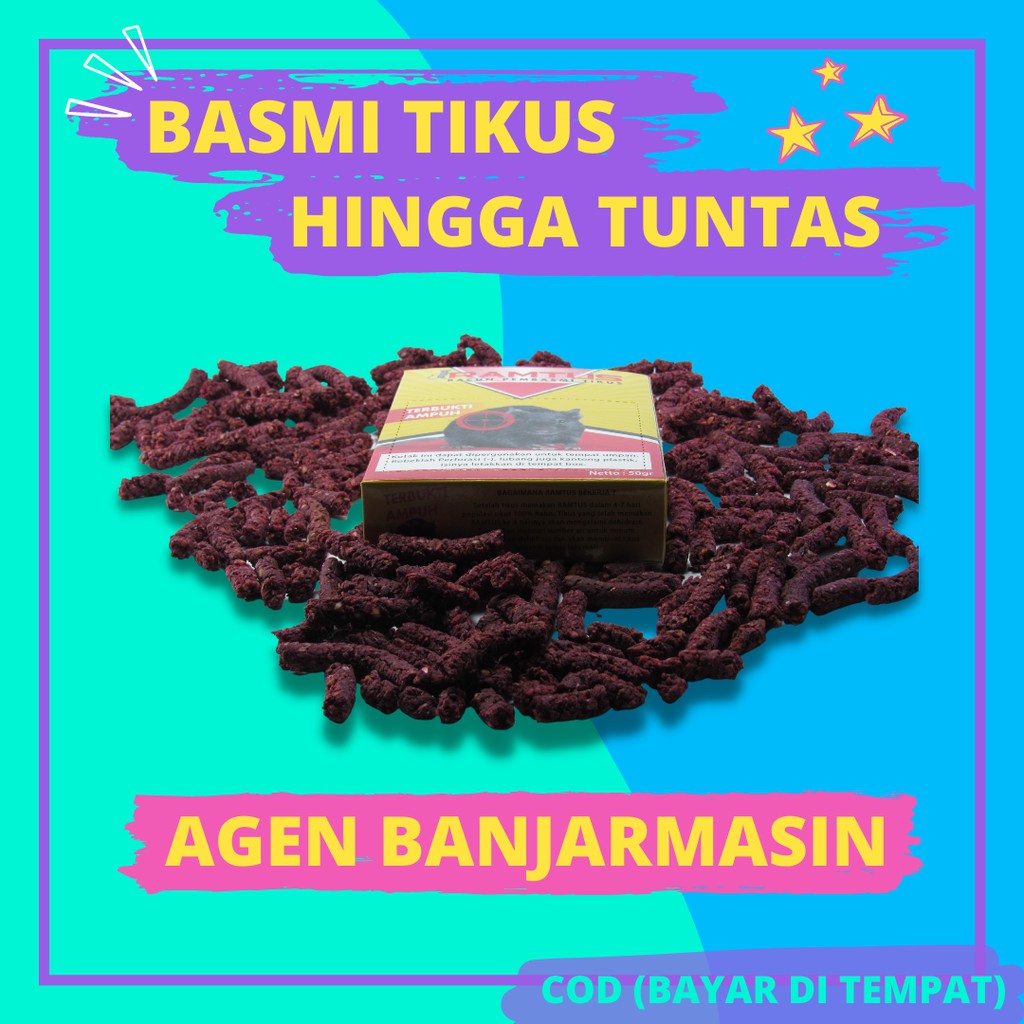 [14 Pack] Ramtus Racun Pembasmi dan Pengusir Tikus Agen Ramtus Banjarmasin