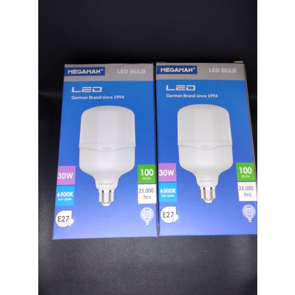 MEGAMAN LAMPU BULB LED 30 WATT PUTIH,SNI TEKNOLOGI GERMAN