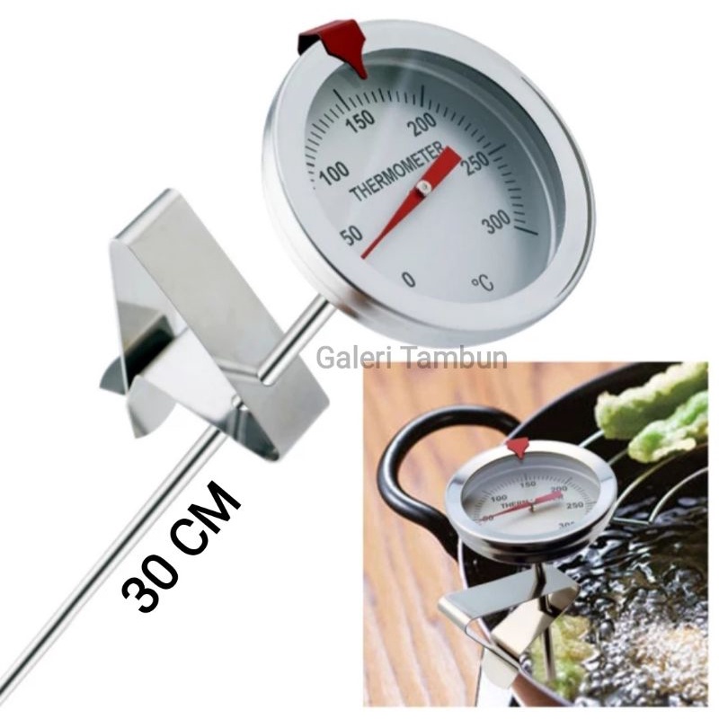 THERMOMETER UKUR MINYAK GORENG PANAS AYAM DEEP FRY THERMOMETER SERBAGUNA