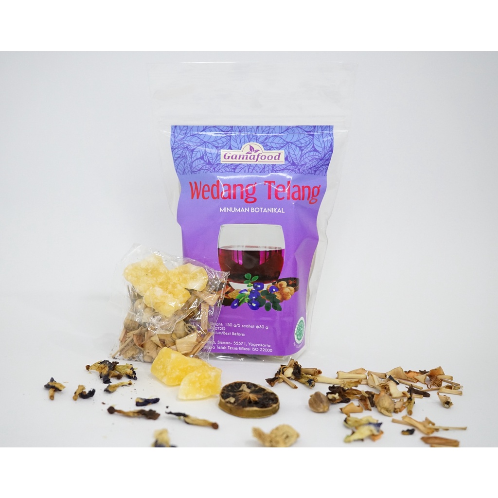 

Minuman botanical Wedang telang