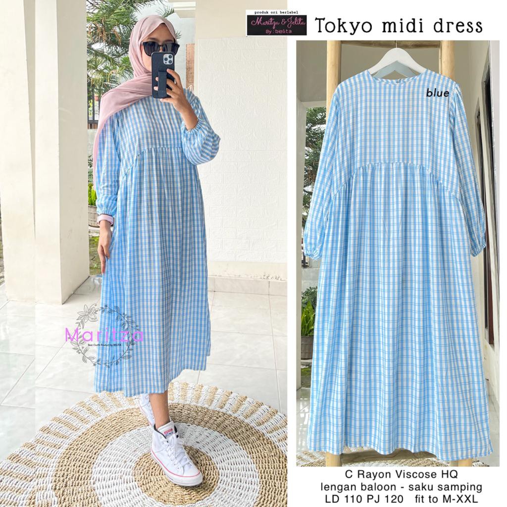 tokyo midi dress maritza