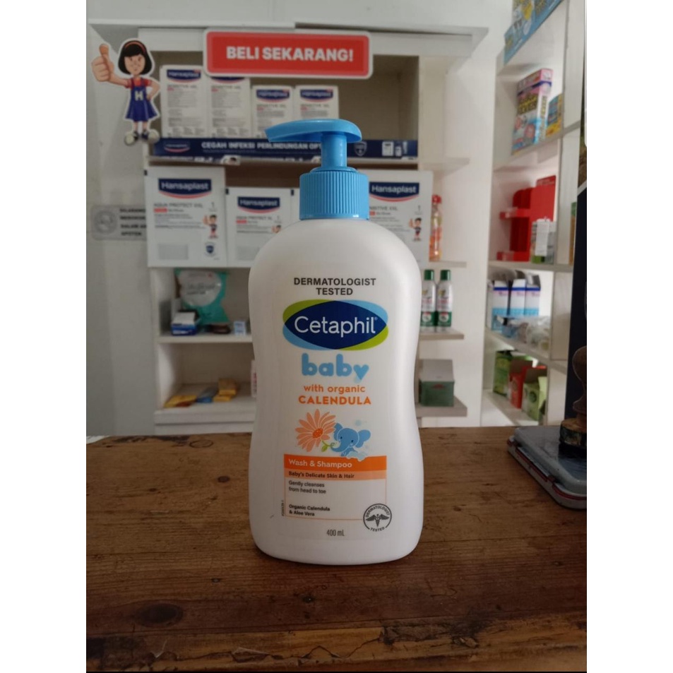 Cetaphil Baby Gentle Wash and Shampoo ( Glycerin / Calendula ) 400 ml PUMP