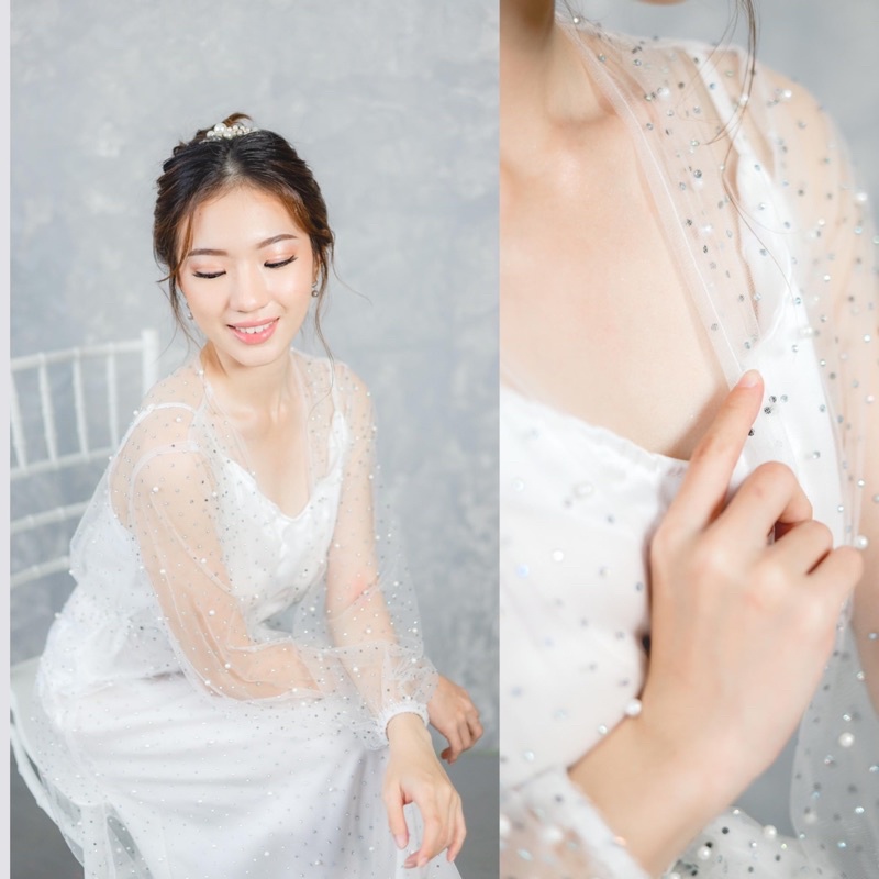 𝙏𝙪𝙩𝙪𝙡𝙡𝙚 Sveya Robe Bridal Robe Bride Robe Pengantin Robe Wedding