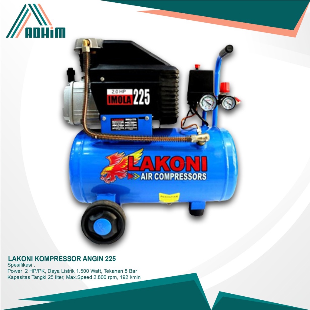 LAKONI KOMPRESSOR ANGIN 225  Mesin Kompresor Angin Lakoni Imola 225